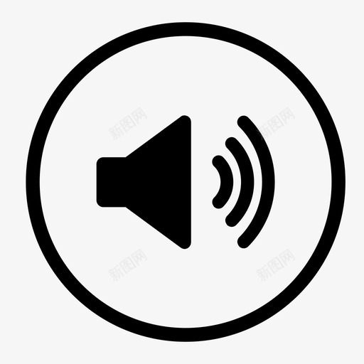 高音量标牌污染图标svg_新图网 https://ixintu.com 噪音 媒体控制 干扰 按钮 标牌 污染 注意 视频控制 音乐控制 音乐播放器控制 高音量