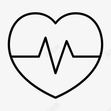 心跳脉搏压力图标图标