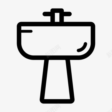 水槽水洗涤图标图标