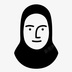 中东的人物人物女性穆斯林图标高清图片