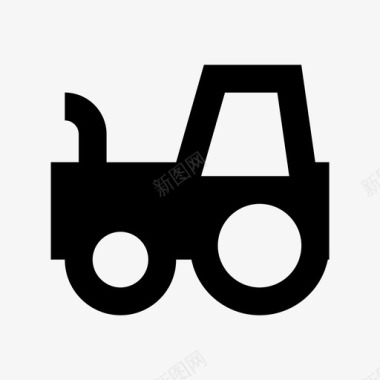 拖拉机运输工具拖车图标图标