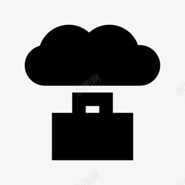 云存储云数据技术材质图标图标