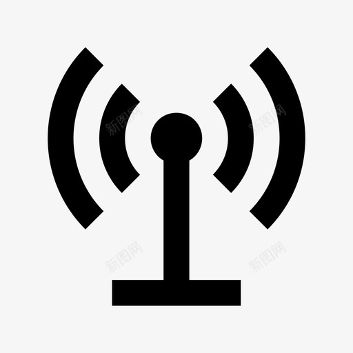 wifi塔网络技术材料图标svg_新图网 https://ixintu.com wifi塔 网络技术材料图标