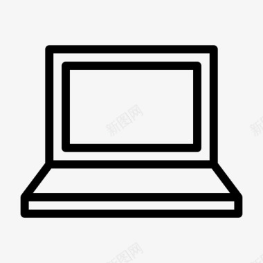 笔记本电脑平板电脑生产力图标图标