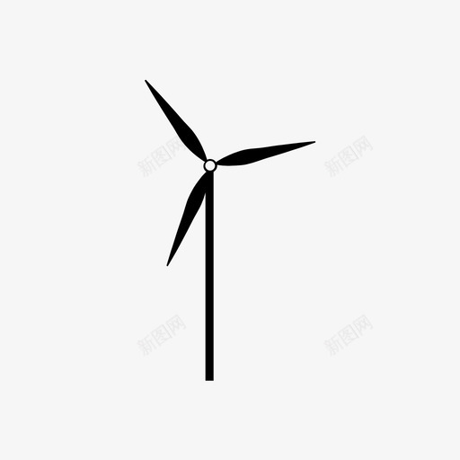 风车1环保图标svg_新图网 https://ixintu.com 1 天气 环保 简单 能源 风车