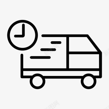 送货车汽车司机图标图标