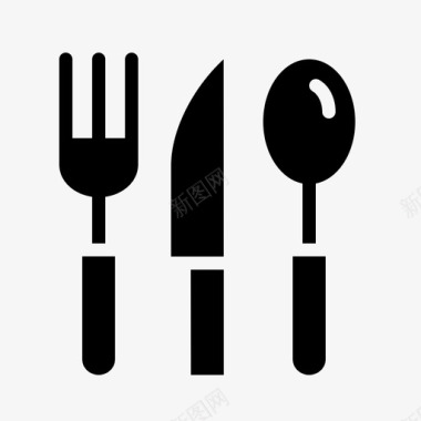 餐具潮水勺子图标图标