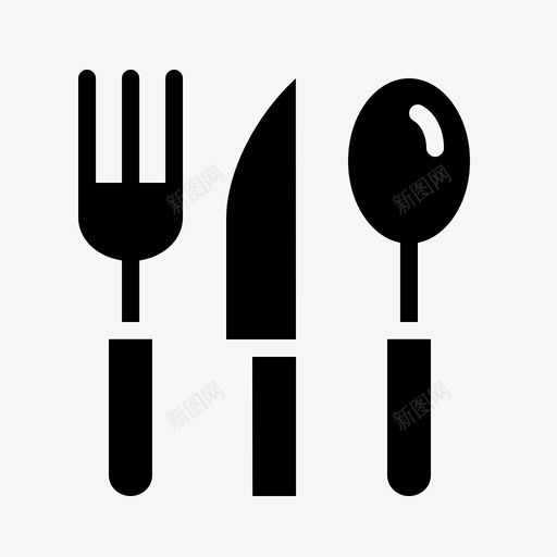 餐具潮水勺子图标svg_新图网 https://ixintu.com 互联网 刀 勺子 厨房公用设施和电器字形 叉子 智能手机 最新技术 潮水 震颤 餐具