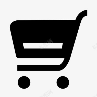 购物车坚固购物电子商务图标图标