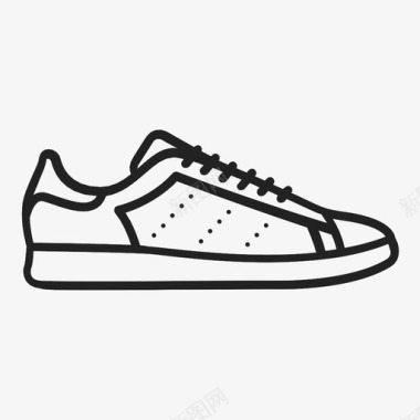 运动鞋鞋底鞋带图标图标
