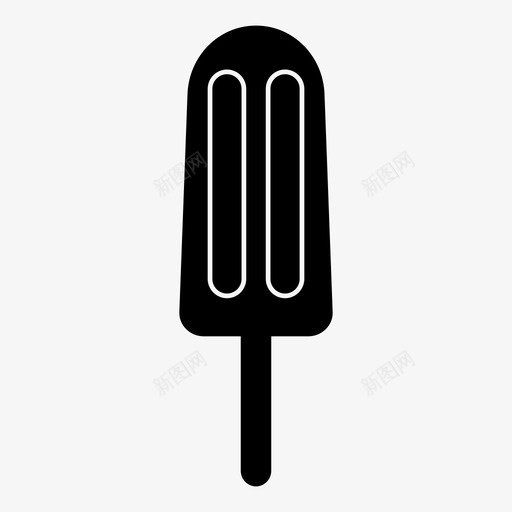 冰棒棒状冷冻图标svg_新图网 https://ixintu.com 冰棒 冰淇淋 冷冻 夏季扁平填充型 棒状 款待 水果味 甜味
