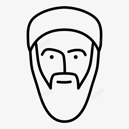 人物角色假装扮演图标svg_新图网 https://ixintu.com 人 人物角色 假装 扮演 服装 穆斯林 脸 表演 采取