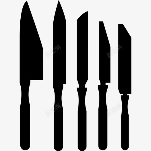 厨房刀具餐具工具和用具图标svg_新图网 https://ixintu.com 厨房刀具餐具 工具和用具
