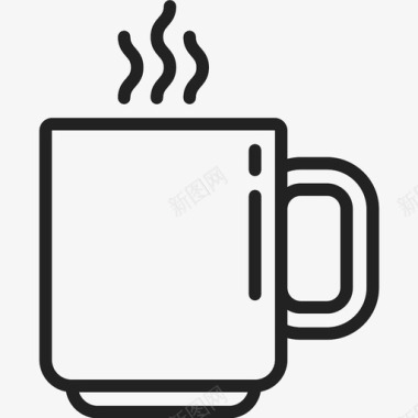 咖啡杯潮美味图标图标