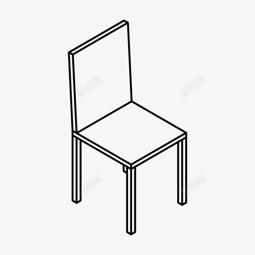 椅子餐厅晚餐图标svg_新图网 https://ixintu.com 塑料 晚餐 木制 桌子 椅子 等距 茶会 金属 餐厅