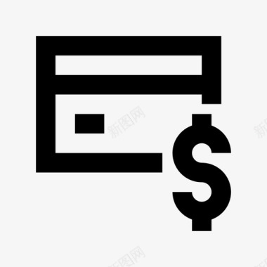 信用卡购买塑料货币图标图标
