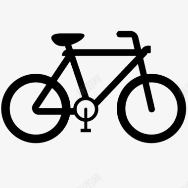 自行车运动标志图标图标
