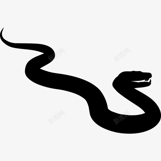 蛇动物动物王国图标svg_新图网 https://ixintu.com 动物 动物王国 蛇