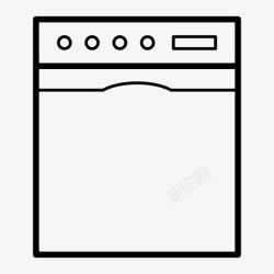 用电的采购产品洗碗机厨房电器家用电器图标高清图片