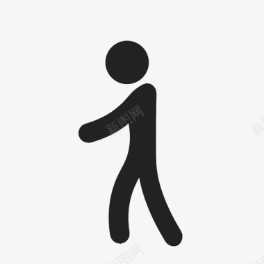 人步行移动图标图标