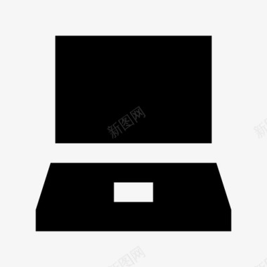 笔记本电脑电子和设备材料图标图标
