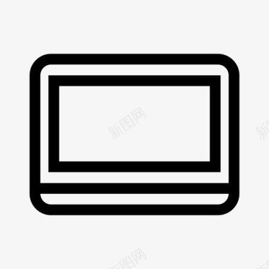 笔记本电脑电视屏幕图标图标