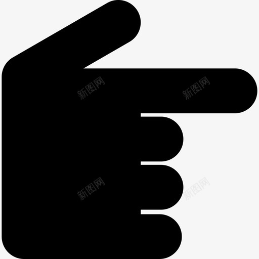 黑手指向右边箭头宇宙图标svg_新图网 https://ixintu.com 宇宙 箭头 黑手指向右边