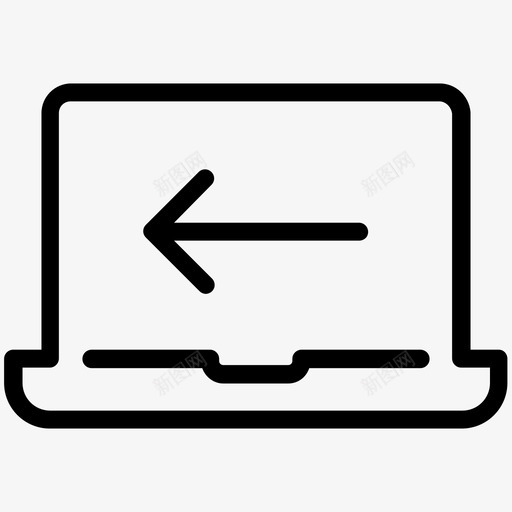 向左滑动滚动屏幕图标svg_新图网 https://ixintu.com 向左滑动 屏幕 手 手势 操作 滚动 笔记本电脑 触摸 计算机 设备