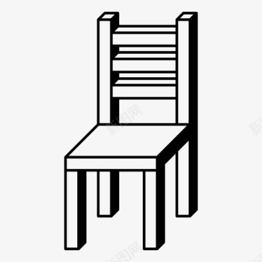 餐椅椅子家用图标图标