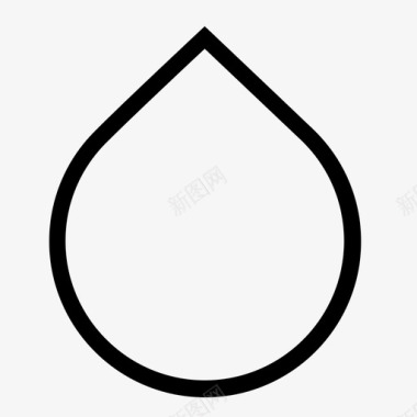 水滴水圆形图标图标