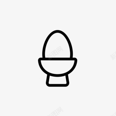 蛋杯木头塑料图标图标