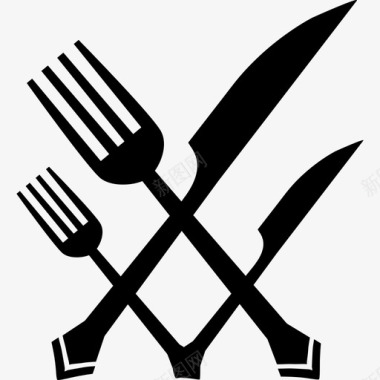 餐具符号工具和用具厨房图标图标