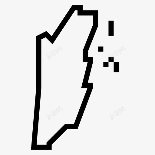 伯利兹悸动溪流图标svg_新图网 https://ixintu.com 世界地图 中美洲 互联网 伯利兹 加勒比海 国家 地图 悸动 溪流 特里姆 狭缝