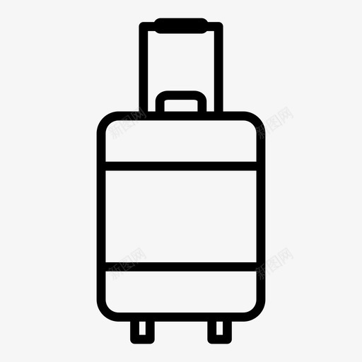 行李旅行旅游图标svg_新图网 https://ixintu.com 旅游 旅社 旅行 旅行包 旅行箱 物品 行李 衣服 袋子 轮子