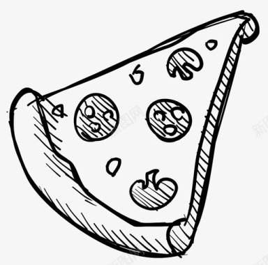披萨食物牧草图标图标