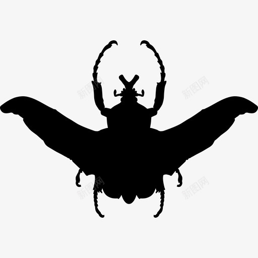 牛甲虫昆虫动物外形动物动物王国图标svg_新图网 https://ixintu.com 动物 动物王国 牛甲虫昆虫动物外形