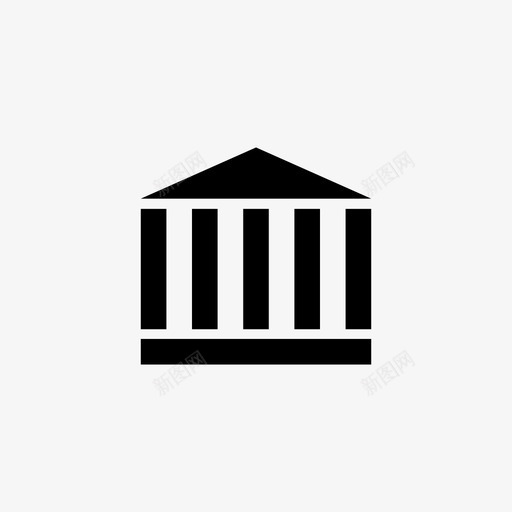 银行机构金融资金图标svg_新图网 https://ixintu.com 机构金融资金 银行
