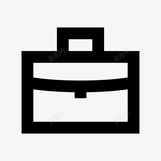 公文包手提箱挎包图标svg_新图网 https://ixintu.com 交通 公文包 办公室 商务 商务和办公材料线图标 手提箱 挎包 携带 行李 通勤
