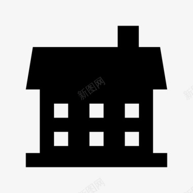 住宅建筑小屋图标图标