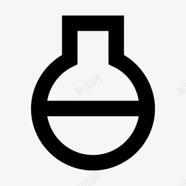 圆底烧瓶试管科学实验室图标图标