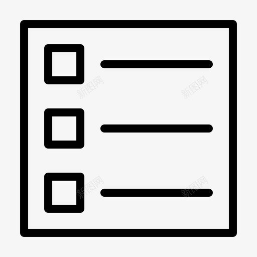 检查列表任务软件图标svg_新图网 https://ixintu.com gui gui基础知识 任务 备忘录 应用程序 待办事项 按钮 提醒 检查列表 界面 软件 项目