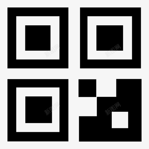 二维码软件扫描图标svg_新图网 https://ixintu.com 二维码 应用程序 扫描 数字 移动工作 网络工作 计算机工作 软件