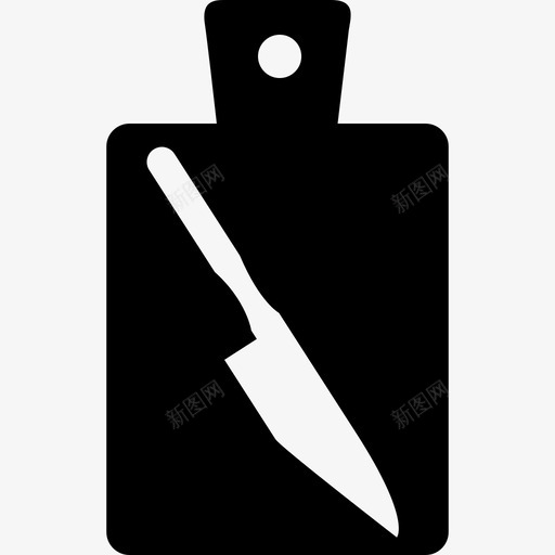 菜板上的刀工具和用具厨房图标svg_新图网 https://ixintu.com 厨房 工具和用具 菜板上的刀