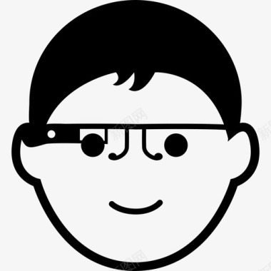 戴着谷歌眼镜电脑谷歌眼镜的人图标图标