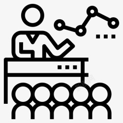 培训公告演讲研讨会表演图标高清图片