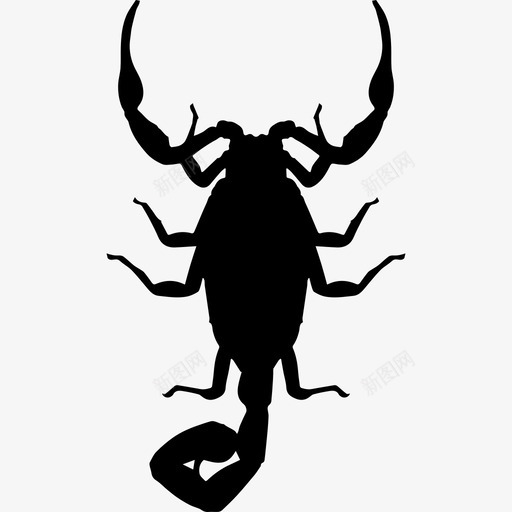 蝎子昆虫形状动物动物王国图标svg_新图网 https://ixintu.com 动物 动物王国 蝎子昆虫形状