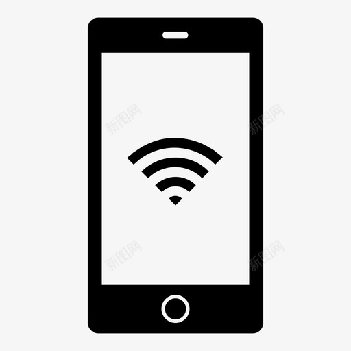 移动wifi智能手机信号图标svg_新图网 https://ixintu.com 互联网 信号 宽带 应用程序 智能手机 电缆 移动wifi 网络 网络工作 连接