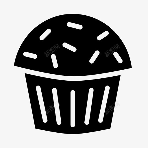 松饼糕点振荡图标svg_新图网 https://ixintu.com 互联网 振荡 最新技术 松饼 沟通 甜点 糕点 纸杯蛋糕 美味雕文 震颤