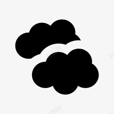 云朵天气预报图标图标