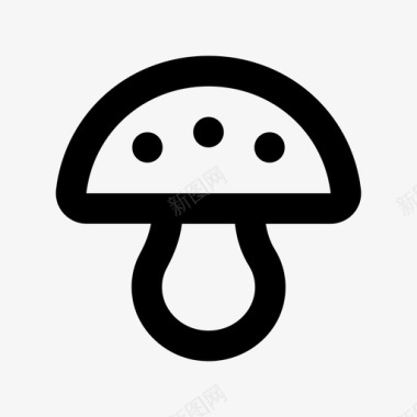 蘑菇真菌牡蛎蘑菇图标图标